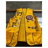 Lions Club Vest with Pins