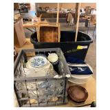 Dishes, Basket, Frankoma Plates, Etc