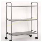 Room Essentials 3-Shelf Utility Cart, Gray