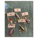 5pc Minnow Fishing Lures 3D Eyes