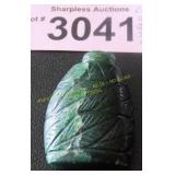 Hand carved Oriental jade snuff bottle