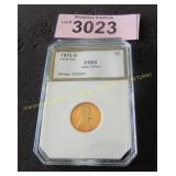 1970 S proof graded 69 deep cameo penny