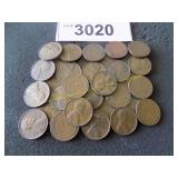 Bag of higher grade Wheat pennies