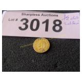 1854 California  one half gold dollar