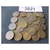 Bag of higher grade Wheat pennies