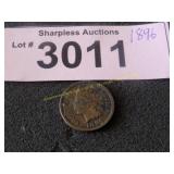 1896 Indian head penny