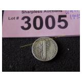 Uncirculated 1942 Mercury silver dime