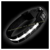 LED Dog Collar - Waterproof (White,L)