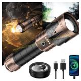 SKYFIRE Rechargeable Flashlight, 5000LM