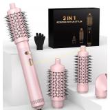 3in-1 Rotating Hair Dryer Brush with Barrels