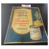 Vintage Bordenï¿½s Condensed carboard advertising