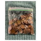 Bag of 1950s Wheat Pennies
