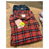 2ct Mens XL Long Sleeve Button Down Flannels