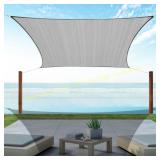 Gray Square Sun Shade Sail 16x16, 95% UV