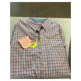 IZOD XLT Button Down Plaid Long Sleeve