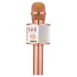 BONAOK Wireless Karaoke Mic (3-in-1) Rose Gold