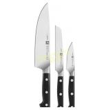 Zwilling Pro 3-pc Knife Set: 3",5",8" Chef
