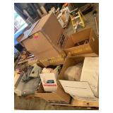 Assorted clothing, cloths hangers,towels