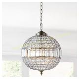 Georgina 16in 1-Light Antique Brass Pendant