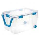 Sterilite 120 qt Blue/Clear Storage Tote