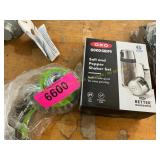 Salt & Pepper Shakers & Wire Brush
