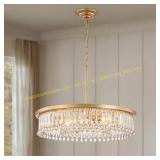 6-Lights Gold Wagon Wheel Pendant Light