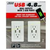 2 ct. Feit Electric USB Wall Receptacle (2-pack)