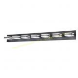 45.3 in. 7-Light Matte Black Vanity Light