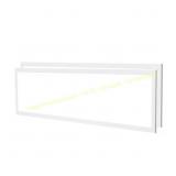 2-Pack 1x4ft LED Panel Light, 5700 lm, 3 CCTs