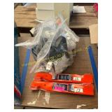 Lawn mower blades, assorted oils