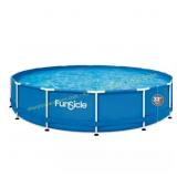 14 ft x 14 ft Round Deep Metal Frame Pool complete