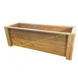 Real Wood Cedar Deck Planter 12x35x12 Natural