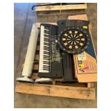 Speakers, keyboard, fans