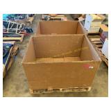 2 ct cardboard storage boxes with pallet