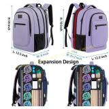 Travel Backpack 15.6 Laptop USB Charge Black