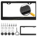 Carbon Fiber License Plate Frames - 1 Pack