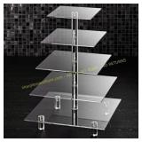 Hayley Cherie 5-Tier Square Cupcake Stand