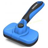 Swihauk Self Cleaning Slicker Brush, Blue