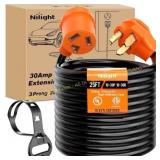 Nilight 25FT EV Dryer Cord 30A NEMA 10-30P/R