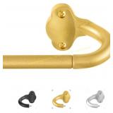 TVWOO Gold Curtain Rods: 5/8" Blackout, 28-48"