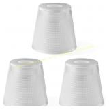 Plaid Clear Glass Shade for Pendant, 3-pack