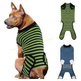 Dog Recovery Suit for Surgery XL Stripes