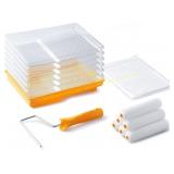 Voomey 15 Pcs 6" Paint Roller Kit with Tray