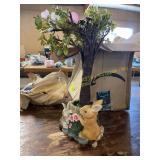 Easter decoration with fake tree