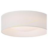 CALOKES 13" White Fabric Flush Mount Light
