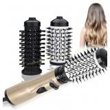 Hot Air Styler & Rotating Dryer Brush (Gold)