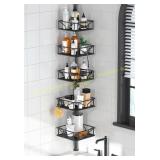 Skycarper 5-Tier Corner Shower Caddy Black