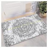 HEBE Washable Area Rug 2x3 Non Slip Medallion