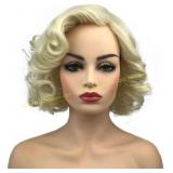 Aimole Women Blonde Wig Short Curly Hair, more wig