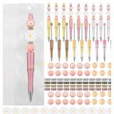 Colarr 24 Sets Beadable Pens DIY Kit, more beads.